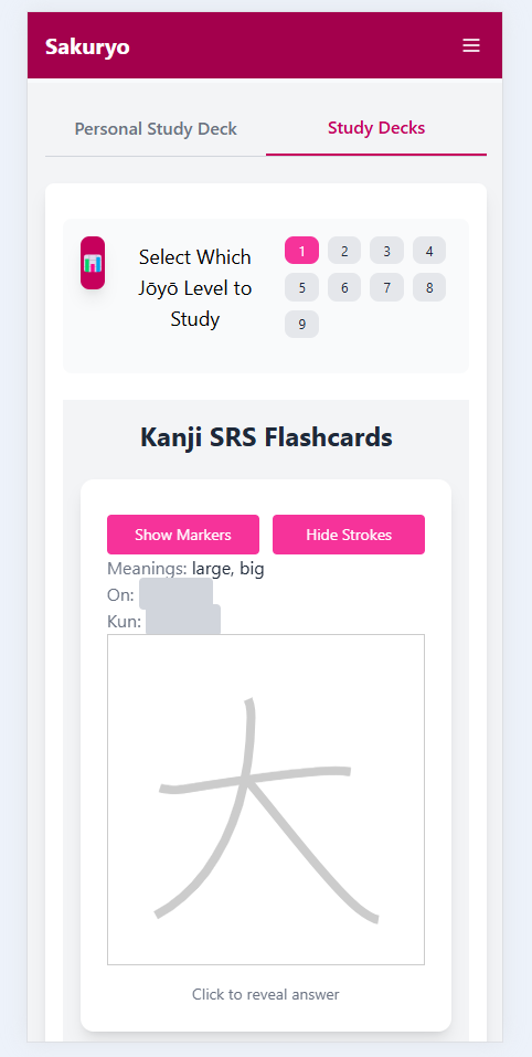 Kanji on Mobile