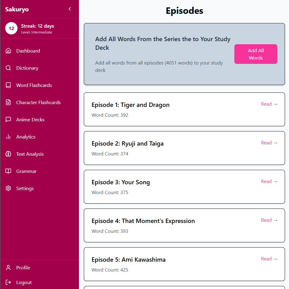 Choose an Episode